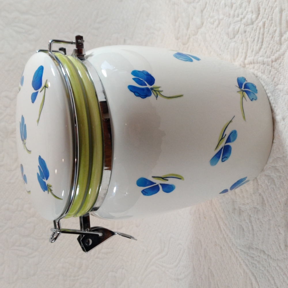 Vintage Inspirado Hand Painted Cookie Jar